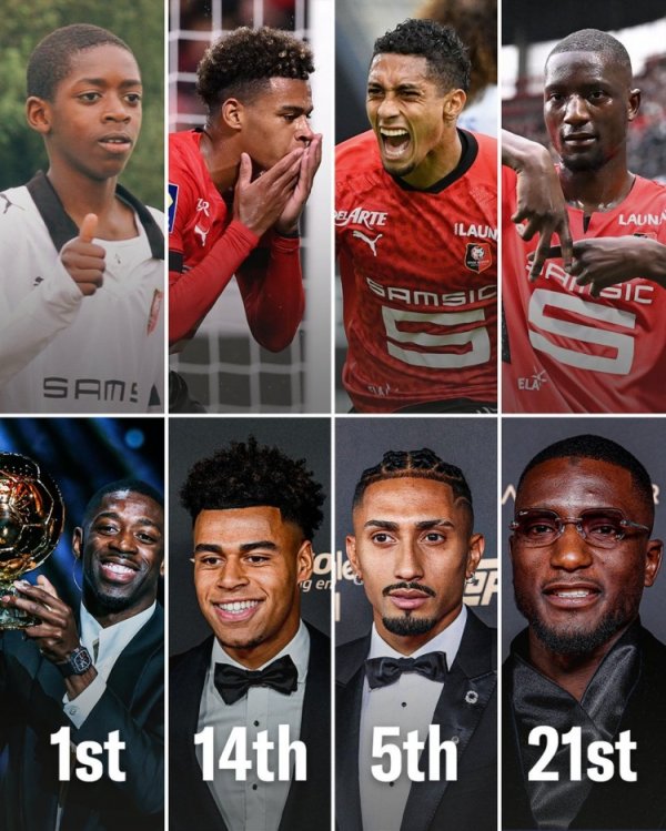 Người chơi đã chơi cho Rennes trong top 30 của Golden Ball: Dembele, Douai, Rafinia và Girasi