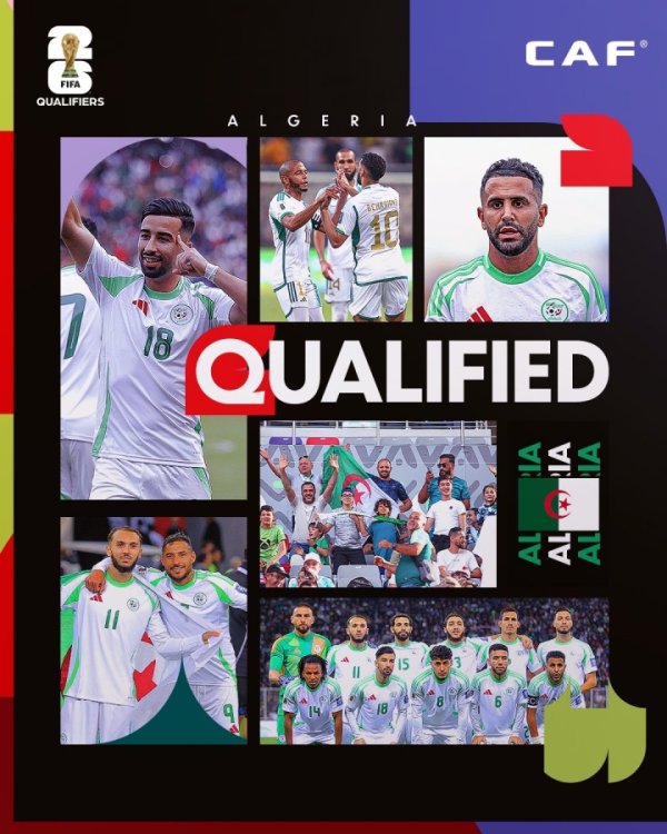 Bước vào World Cup lần thứ 5 trong lịch sử đội tuyển! Algeria giành vé dự World Cup 2026, Mahrez chu